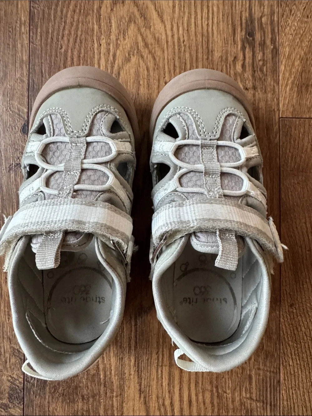 Stride Rite boys skyskip sandal, taupe/tan, size 10